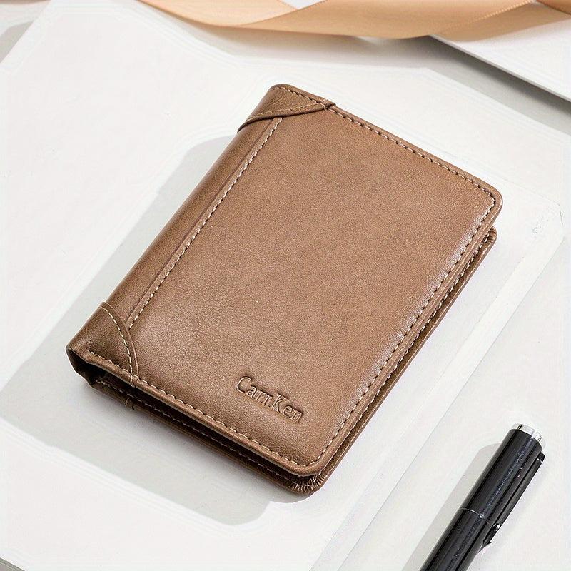 Men's Leather Zipper Wallet Multifunctional Card Holder