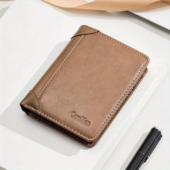 Men's Leather Zipper Wallet Multifunctional Card Holder