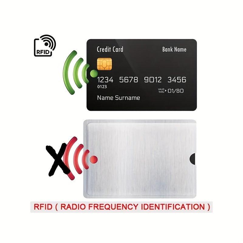 5pcs Aluminum Foil RFID Shielding Card Cover