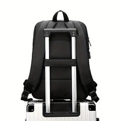 Waterproof Men's Laptop Backpack USB Port Large Business Travel Bag S