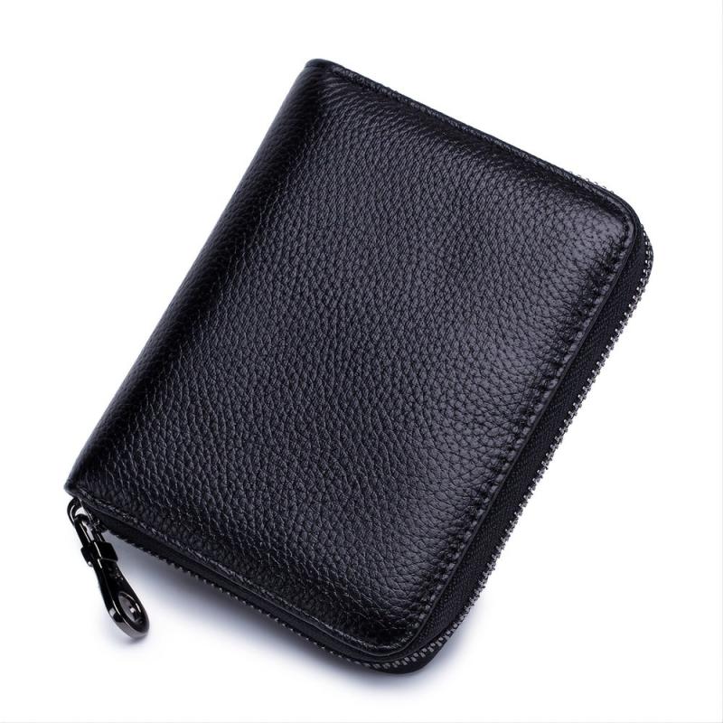 RFID Leather Card Wallet 24 Slots Passport Holder