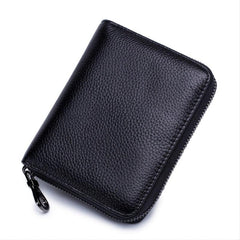 RFID Leather Card Wallet 24 Slots Passport Holder
