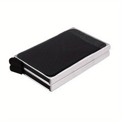 Men's RFID Wallet Automatic Pop Up Card Holder with 12 Card Slots