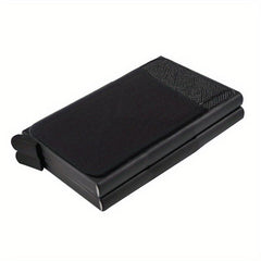 Men's RFID Wallet Automatic Pop Up Card Holder with 12 Card Slots