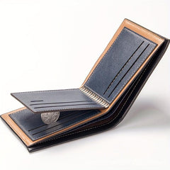 Men's Bifold Leather Short Wallet Card Holder Coin Purse Gift