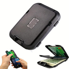 Carbon Fiber Wallet Metal Wallet RFID Blocking Ultra Thin Clip Pocket Holder
