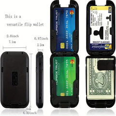 Carbon Fiber Wallet Metal Wallet RFID Blocking Ultra Thin Clip Pocket Holder