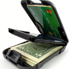 Carbon Fiber Wallet Metal Wallet RFID Blocking Ultra Thin Clip Pocket Holder