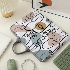 Stylish Face Pattern Laptop Bag 38.1cm