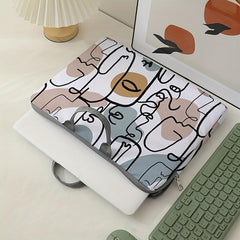 Stylish Face Pattern Laptop Bag 38.1cm