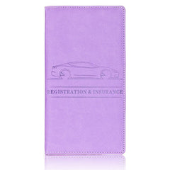 Car Registration & Insurance Holder for Driver's Key Cards