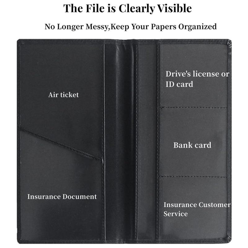 Car Registration & Insurance Holder for Driver's Key Cards