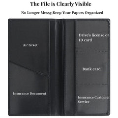 Car Registration & Insurance Holder for Driver's Key Cards