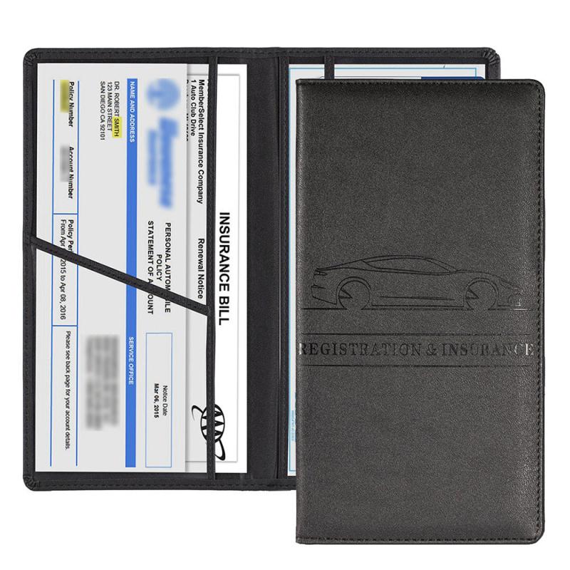 Car Registration & Insurance Holder for Driver's Key Cards