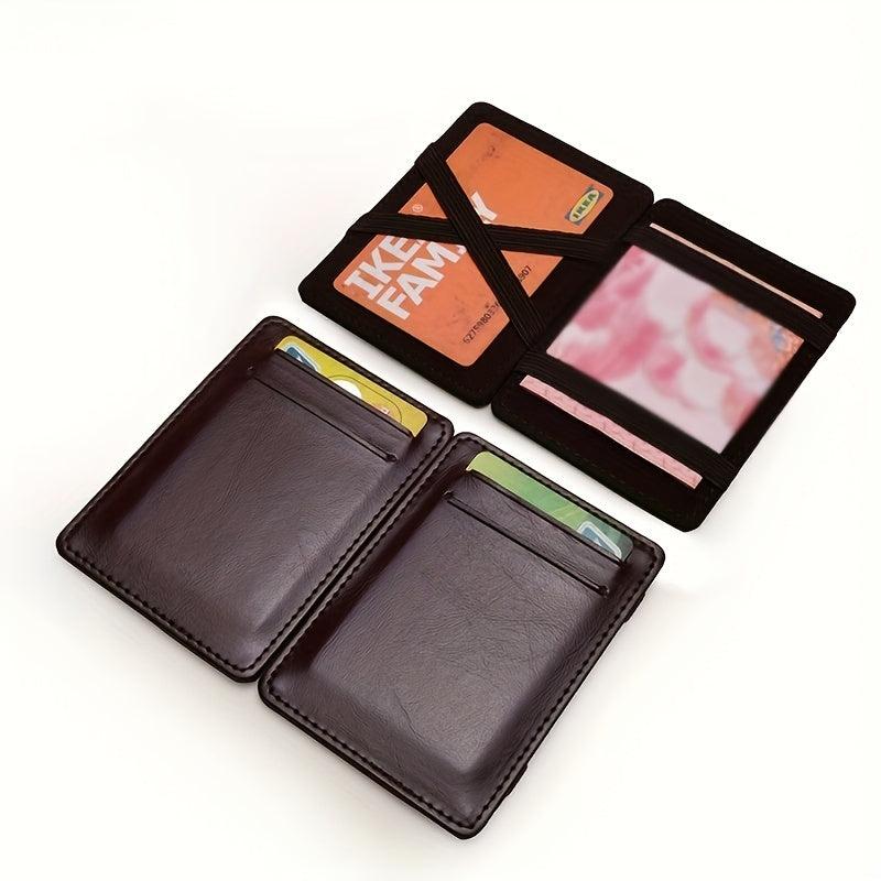 Leather Credit Card Holder Money Cash Card Holder Thin Wallet
