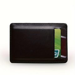 Leather Credit Card Holder Money Cash Card Holder Thin Wallet