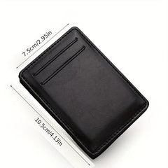 Leather Credit Card Holder Money Cash Card Holder Thin Wallet