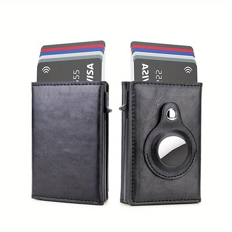 Carbon Fiber Wallet RFID Automatic Pop up Trifold Card Holder