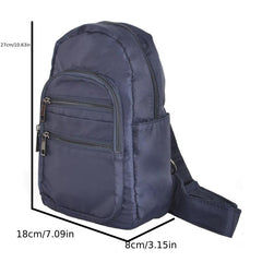 Casual Nylon Chest Bag Lightweight Waterproof Shoulder Bag