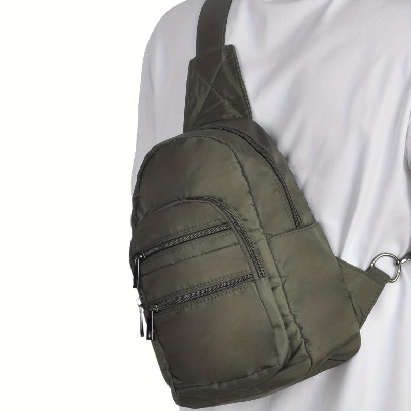 Casual Nylon Chest Bag Lightweight Waterproof Shoulder Bag
