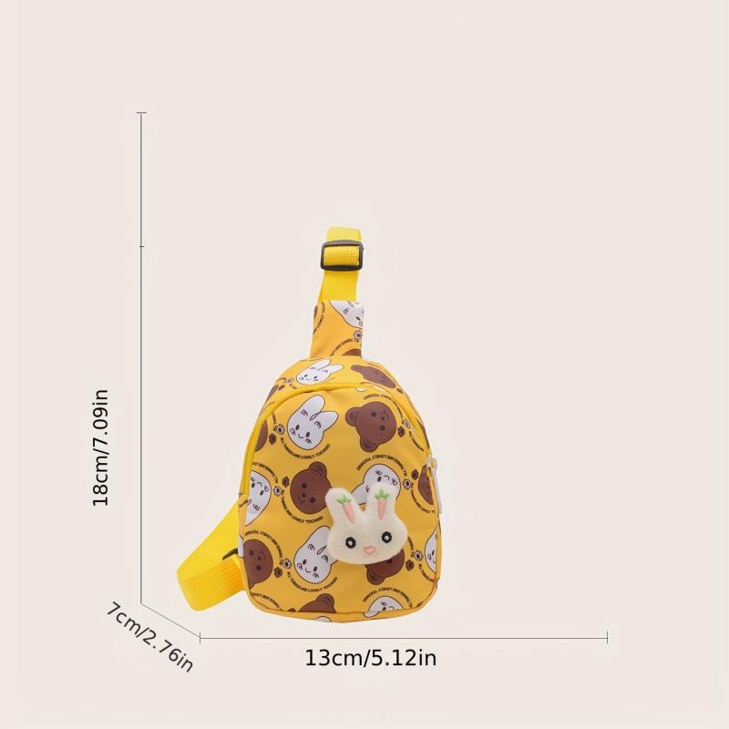 Cartoon Bunny Chest Bag Nylon Sling Shoulder Bag