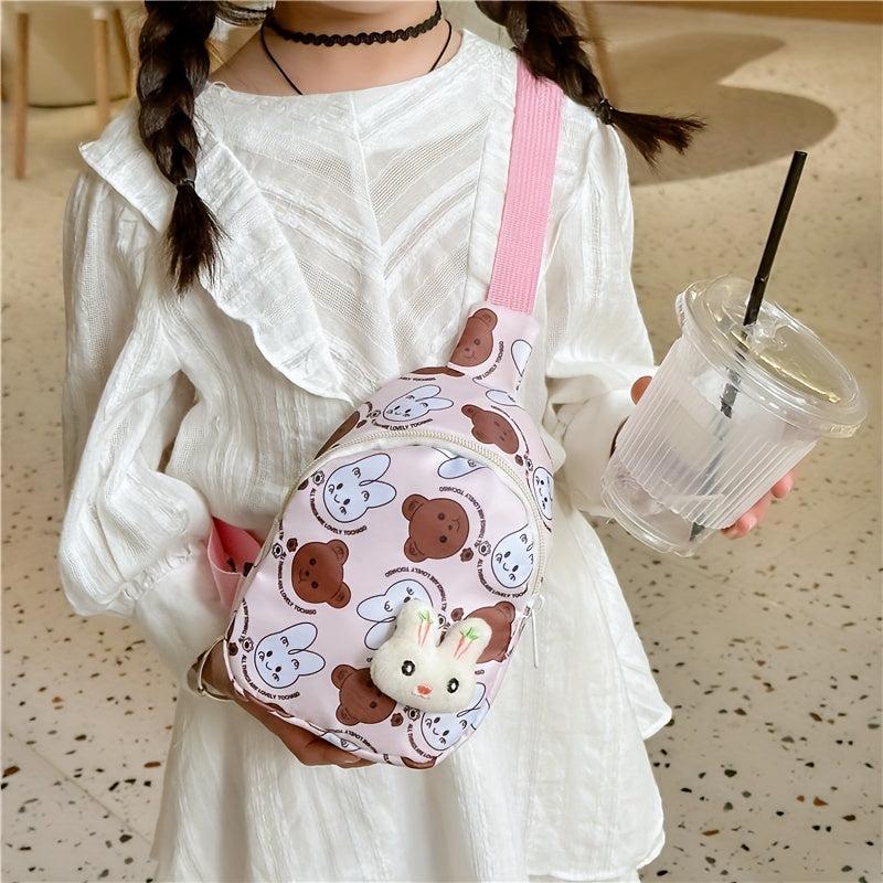 Cartoon Bunny Chest Bag Nylon Sling Shoulder Bag