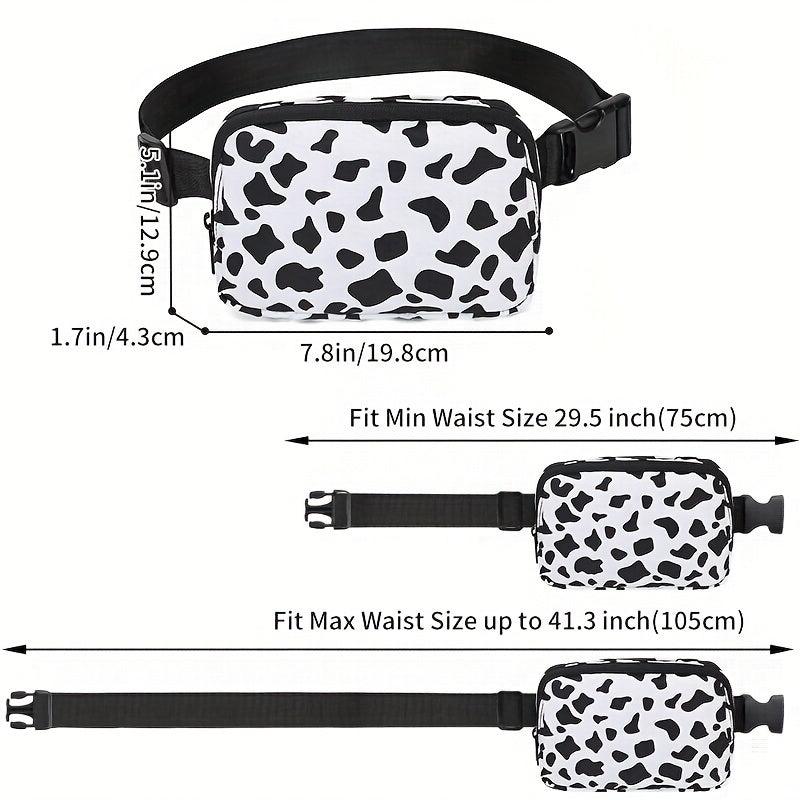 Mini Cow Leopard Casual Chest Bag Lightweight Fanny Pack