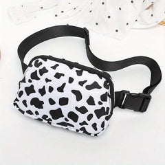 Mini Cow Leopard Casual Chest Bag Lightweight Fanny Pack