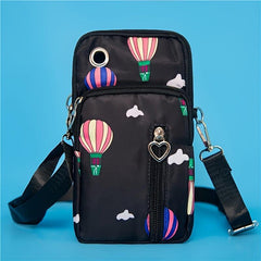 Mini Balloon Print Armband Bag Women's Letter Detail Phone Purse