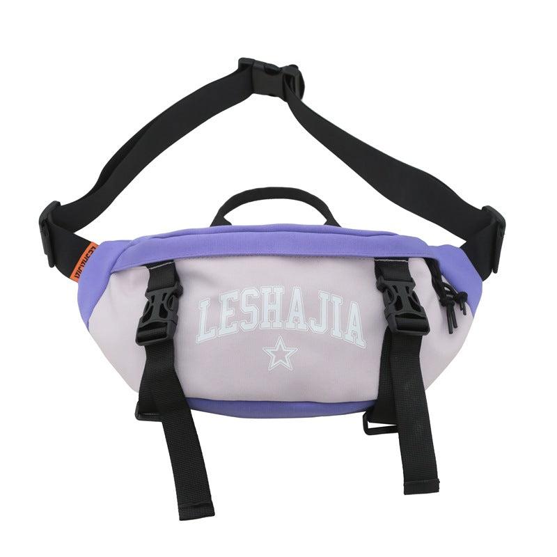 Casual Large Letter Print Crossbody Bag