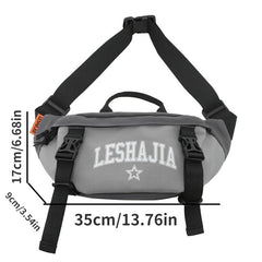 Casual Large Letter Print Crossbody Bag