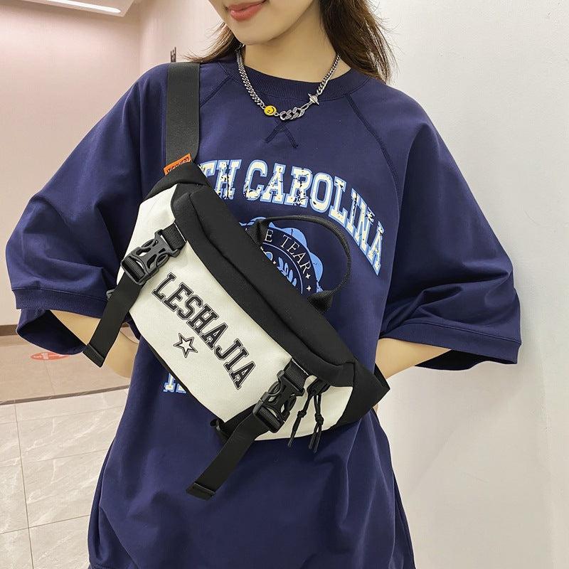 Casual Large Letter Print Crossbody Bag