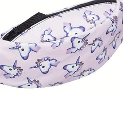 Unicorn Print Fanny Pack Lightweight Waist Bag Women's Crossbody Bag