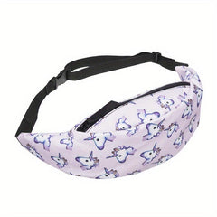 Unicorn Print Fanny Pack Lightweight Waist Bag Women's Crossbody Bag