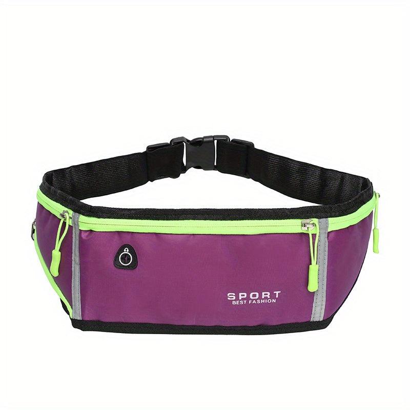 Waterproof Running Belt Bag with Bottle Holder for Hiking Cycling