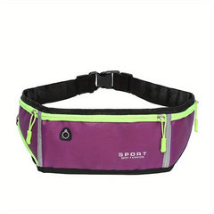 Waterproof Running Belt Bag with Bottle Holder for Hiking Cycling