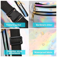 Sports Waist Bag with Zipper for Storage