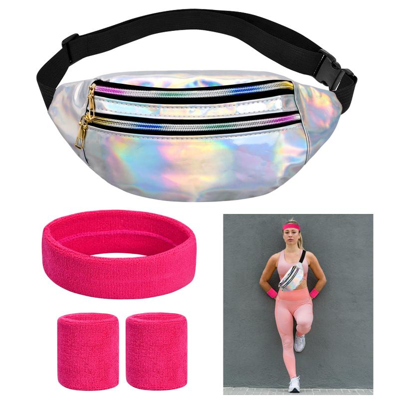 Sports Waist Bag with Zipper for Storage