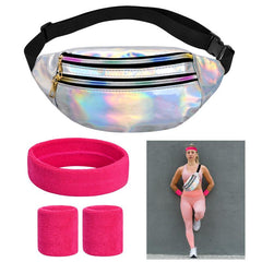 Sports Waist Bag with Zipper for Storage