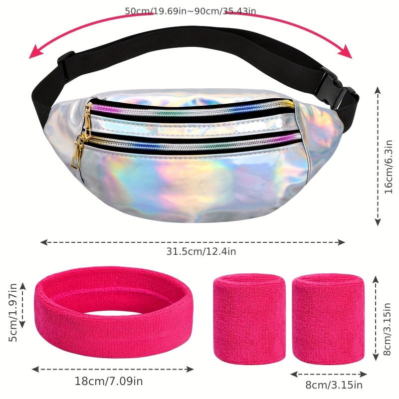 Sports Waist Bag with Zipper for Storage