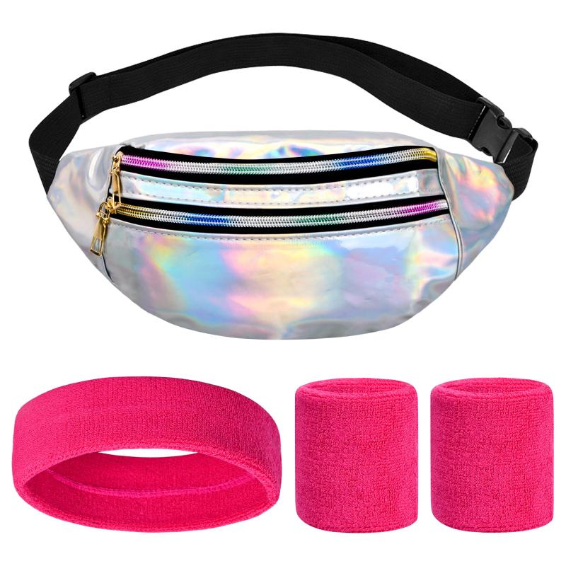 Sports Waist Bag with Zipper for Storage