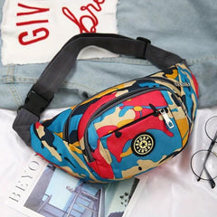 Camouflage Pattern Chest Bag Zipper Crossbody Bag