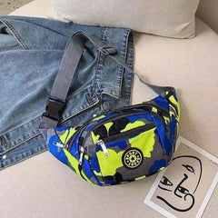 Camouflage Pattern Chest Bag Zipper Crossbody Bag