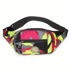 Camouflage Pattern Chest Bag Zipper Crossbody Bag