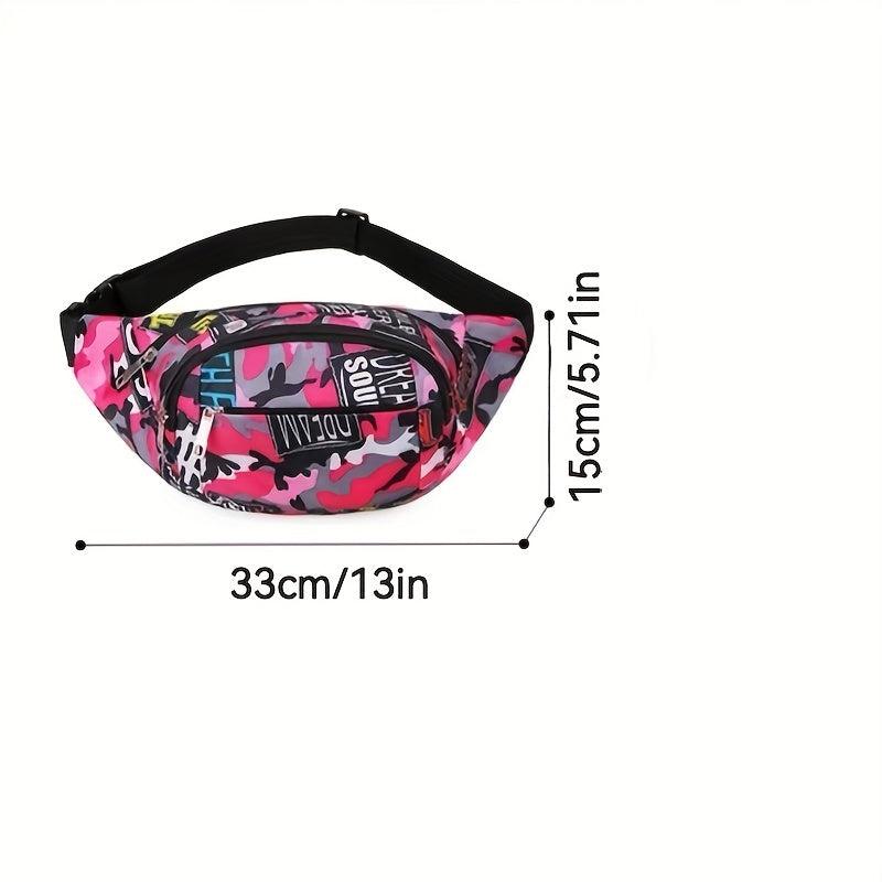 Waist Bag Sports Fitness Gym Crossbody Bag Casual Outdoor Travel Fanny Pack