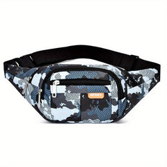 Casual Camo Waist Bag Zipper Belt Bag For Outdoor Sports
