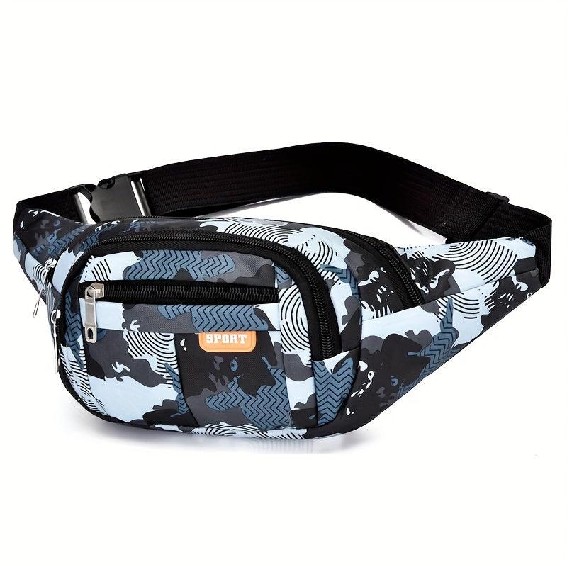 Casual Camo Waist Bag Zipper Belt Bag For Outdoor Sports