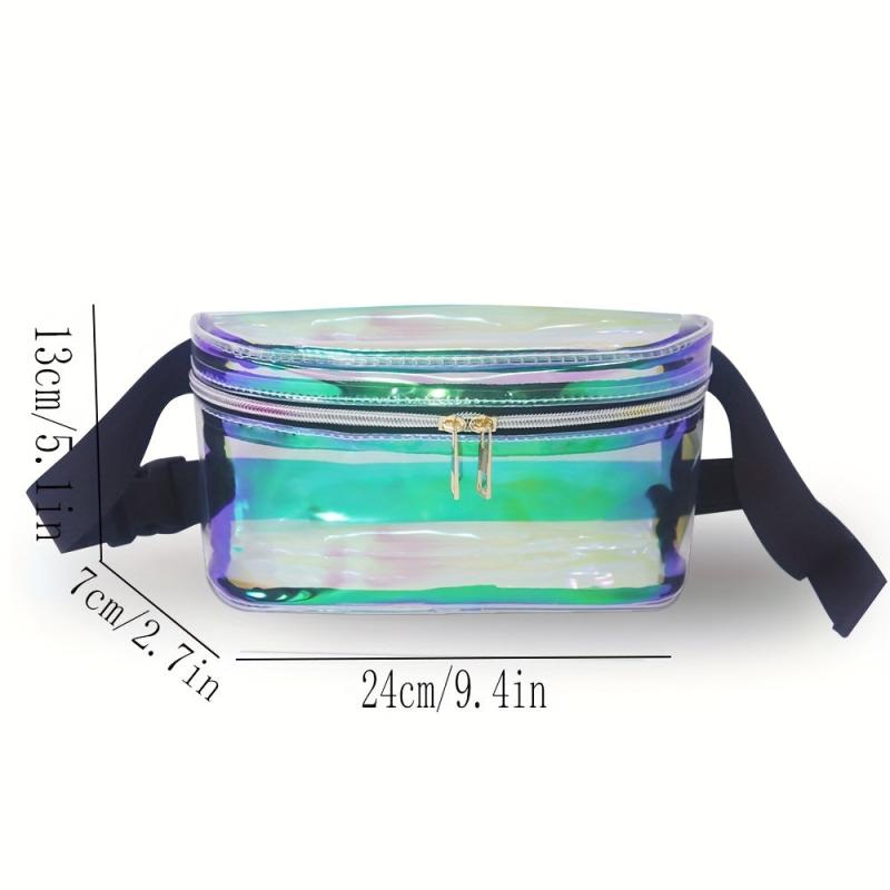 Clear PVC Waist Bag Waterproof Crossbody Bag for Travel