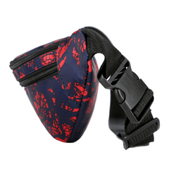 Print Durable Chest Bag Zipper Waist Pack Nylon Crossbody Bag
