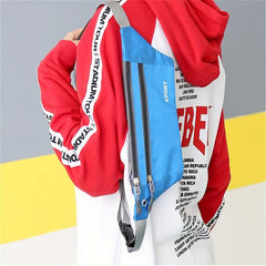Waterproof Zipper Chest Bag Sport Gym Earphone Hole Fanny Pack